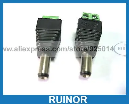 

12 Pcs 5.5x2.1mm CCTV DC Power Plug Removable Terminal Block Adapter Connector