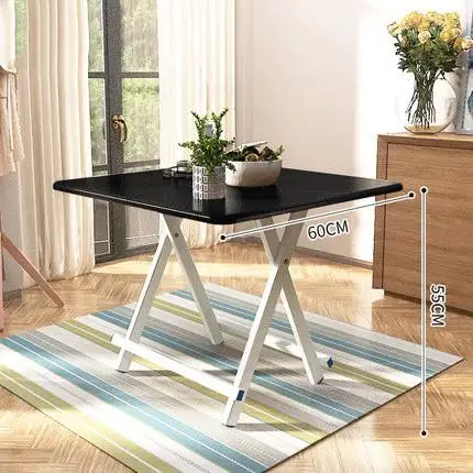 

Fold Kitchen Dining Table Home study writing desk Coffee Table Modern Leisure Wood Tea Table Office Conference Pedestal Desk