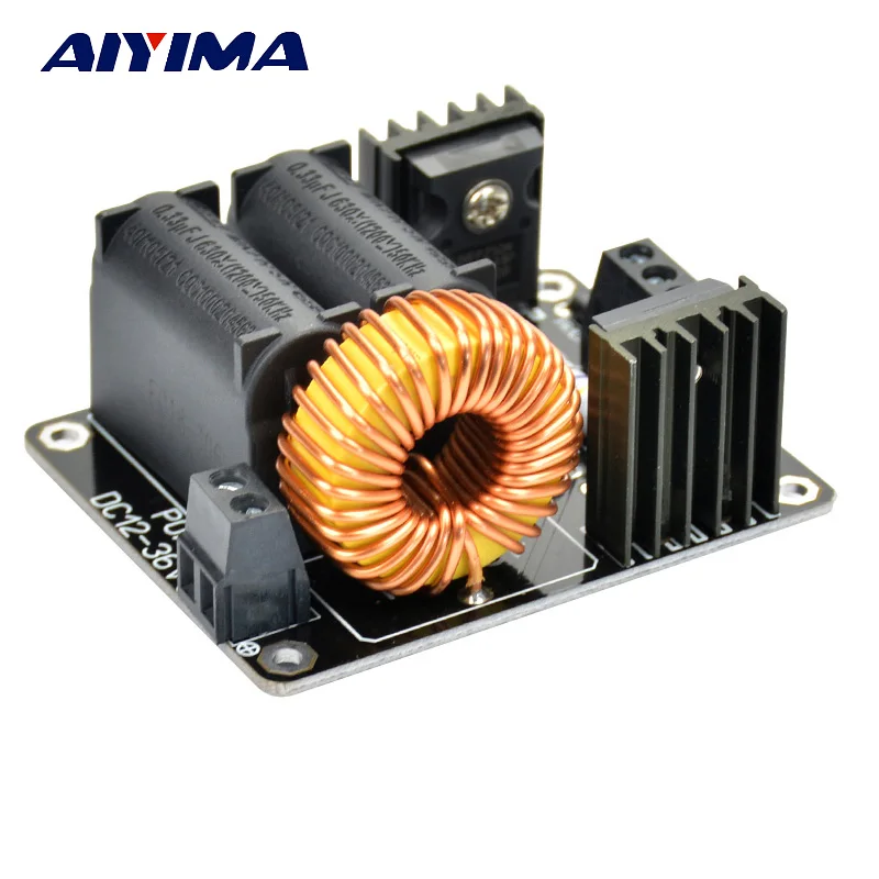 

AIYIMA 1pcs DC12V-36V ZVS Tesla Coil Flyback Driver High Voltage SGTC Marx Generator Jacob Ladder Free Shipping