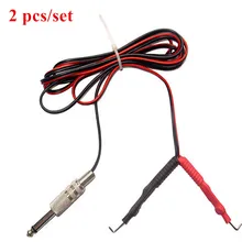 2 шт./компл. Клип шнур для татуировки питание и машина резиновый силиконовый Стандартный 1,8 м Длина красный цвет