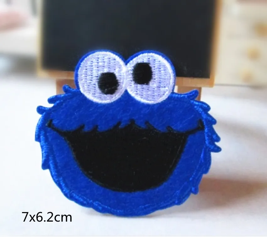 Оптовая продажа нашивка с вышивкой монстра 7 х6 5 см|embroidered iron|iron on patchesembroidered iron patches