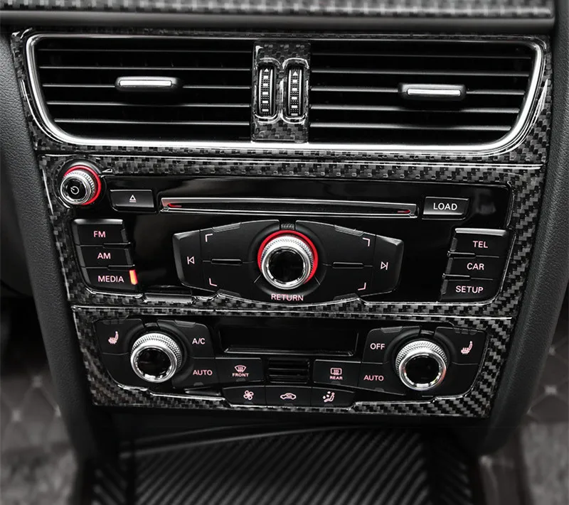 Us 14 82 22 Off Carbon Fiber Innen Control Cd Panel Abdeckung Trim Fur Audi A4 B8 A5 2009 2015 Klimaanlage Outlet Rahmen Dekoration Trim In