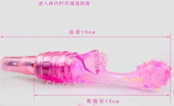 Massage Stick Finger Vibrator girl Masturbation Clit Gspot Orgasm Squirt triple Brush AV Vibrating Stick Sex Toys for woman 4