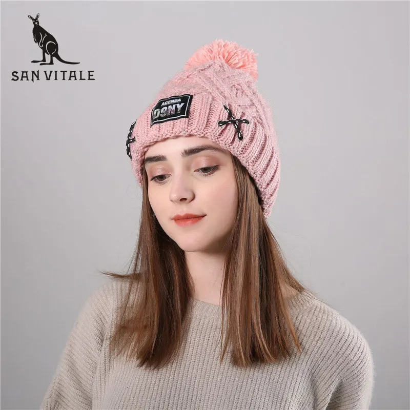 Skullies шапочки Шапки Для женщин Шапки зимние теплые кашемировые Beanie Мода Костюмы Рождественская одежда аксессуары одежды для женщин