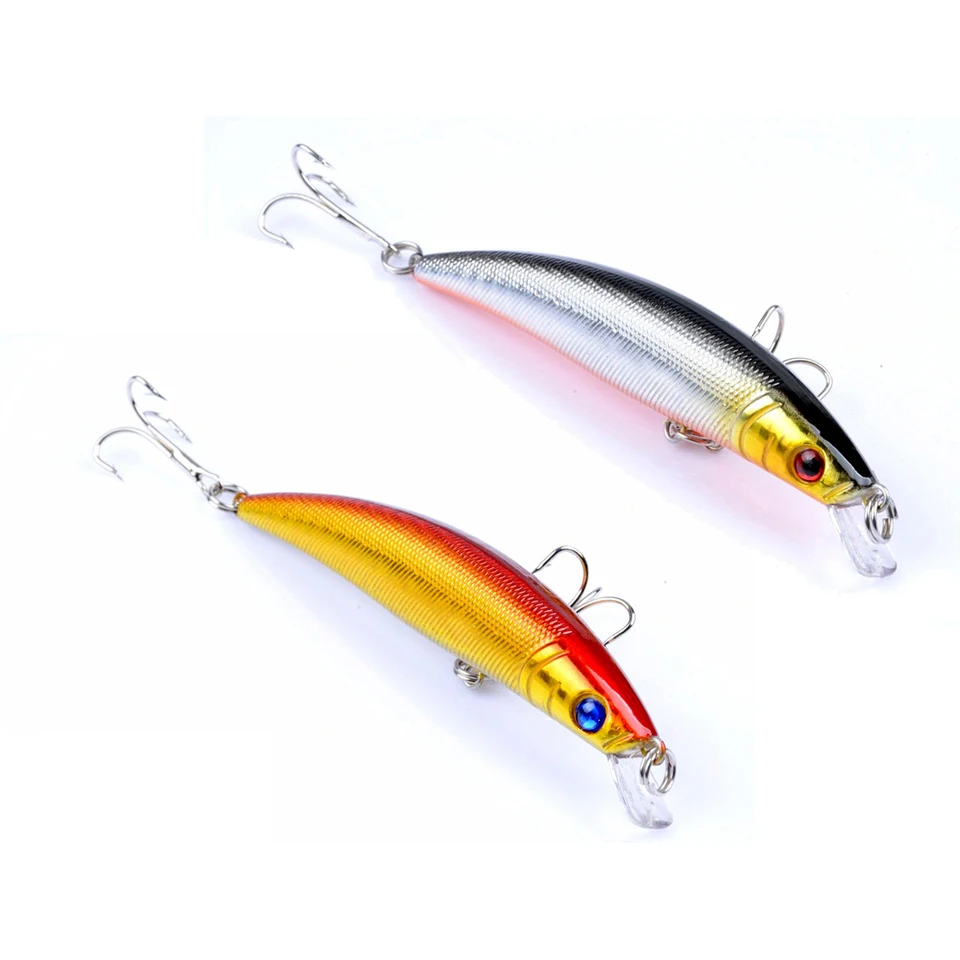 2PCS Orange+black 8 cm 8.5 g Wobblers Fishing Lures Whopper Plopper
