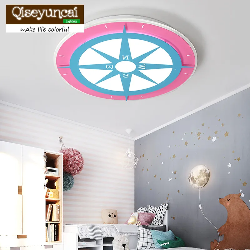 

Qiseyuncai Children's room cartoon LED ceiling light creative home lighting boy girl fashion personality bedroom lighting