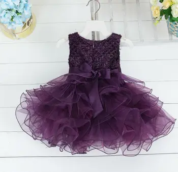 

Flower Girl Dresses Cap Sleeves Tulle Ball Gown Satin Tulle Bow First Holy Communion Dresses for Girls