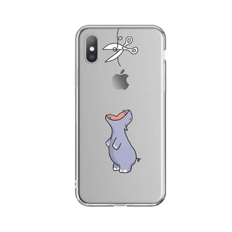 Цветочный чехол для iPhone X XR 5 5S SE 6 S 7 8 Plus Fundas TPU Coque мягкий чехол для iPhone 7plus 8 plus TPU чехол для iPhone Xs Max чехол - Цвет: Слоновая кость