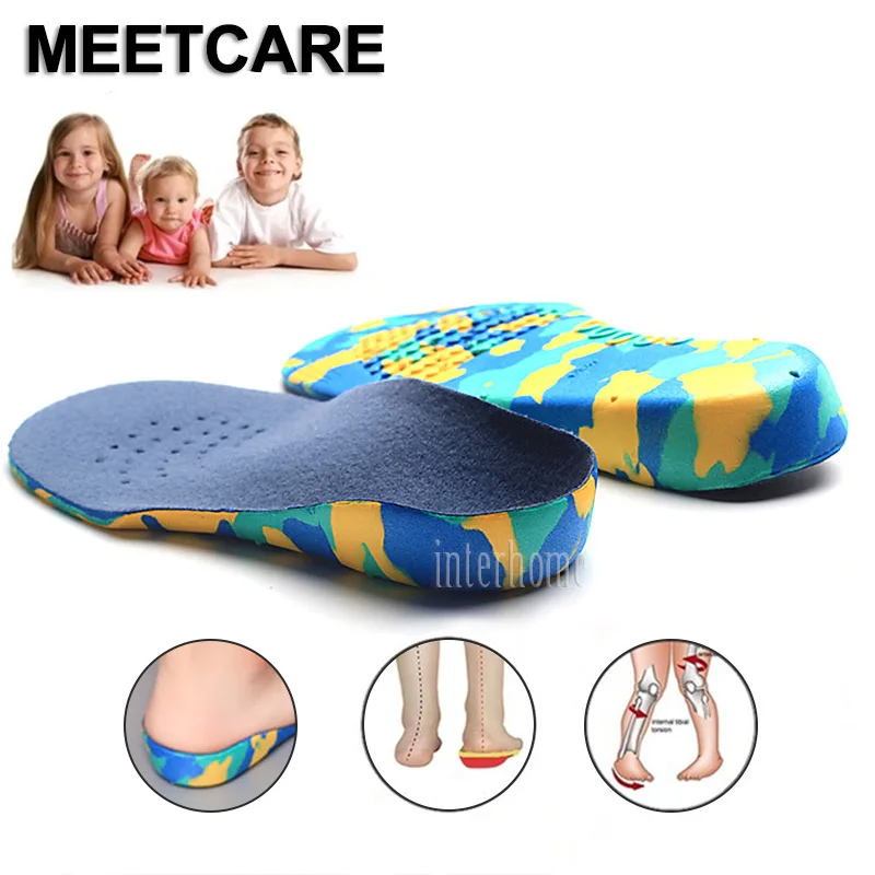 

1Pair Kids Orthopedic Insole Orthopedic O/X Type Legs Arch Support Shoes Insoles Relief Pain Sport Shoes Pad Foot Feet Care