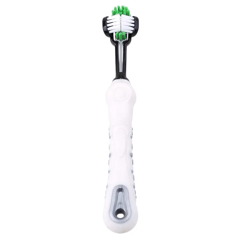 Title 7, Hot Selling Three Sided Pet Toothbrush Dog Brus...