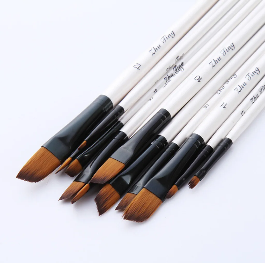 Professional 12PCS Painting Brush Set For artists Watercolor Rock