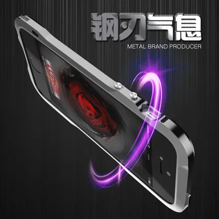 Luphie coque для iphone 7 plus чехол Роскошные алюминий металла рамки + кожа задняя крышка 6 6s