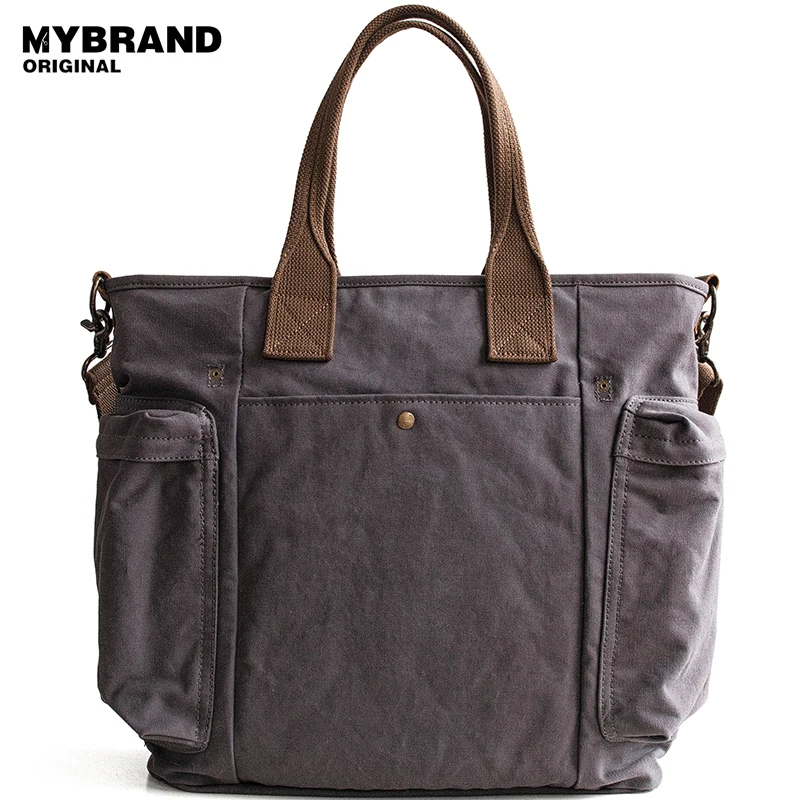 

MYBRANDORIGINAL handbag canvas men bag vintage single shoulder bag high quality casual composite bag crossbody tote bags b151