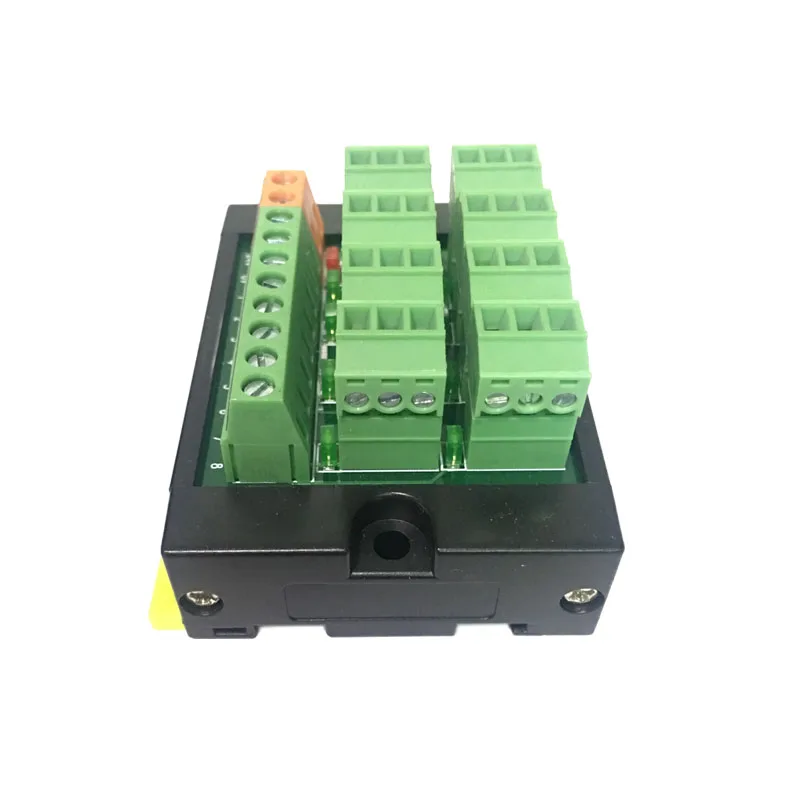 Модульный датчик клеммной колодки PLC 3 линейсветодиодный 8 битный DIN трек со
