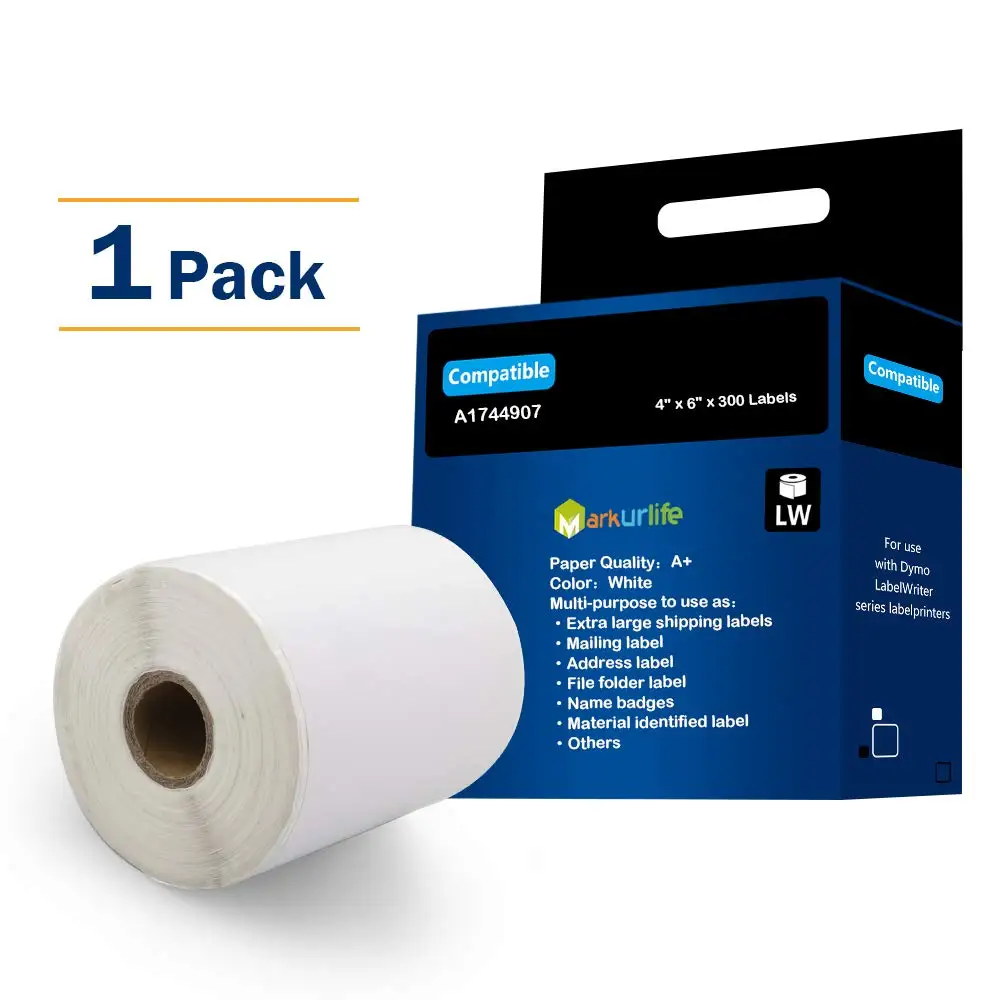 

Compatible for Dymo 1744907 1 roll for Dymo 4XL Address Labeling Mail Label Thermo-Sensitive Paper