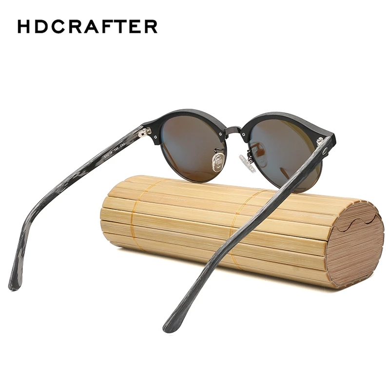 HDCRAFTER брендовые Дизайнерские деревянные солнцезащитные очки мужские