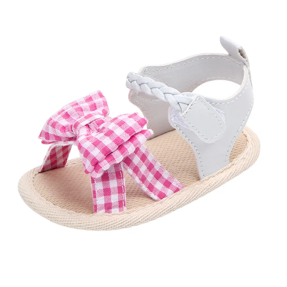 Girls Kids Casual Summer Beach Sandals Infant Weave Soft Anti-Slip Single Shoes