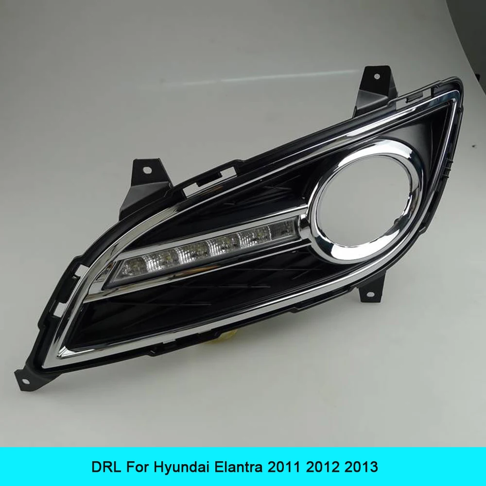 

Car LED DRL Waterproof ABS Super bright 12V LED Daytime Running Light for Hyundai Elantra 2011 2012 2013