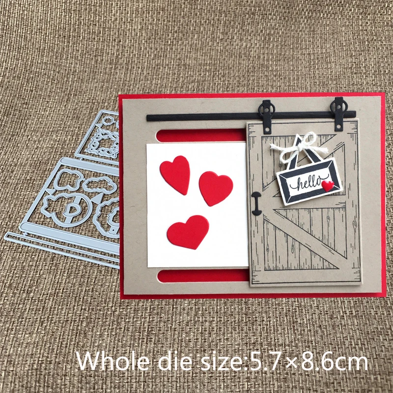 

New Design Craft Metal Cutting Dies cut die 15Pcs/lot Barn Door Slide Scrapbooking Album DIY Paper Card Craft Embossing Die Cuts