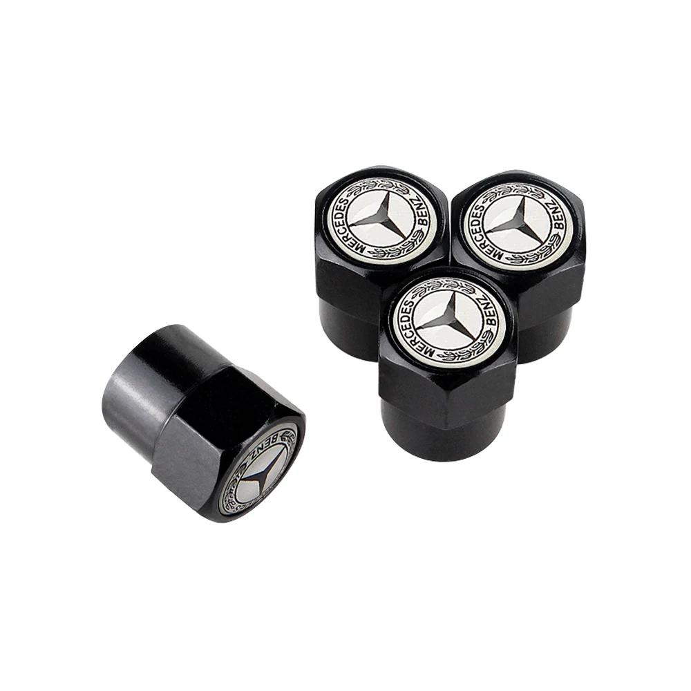 4PCS/Set Air Car Wheel Tire Valve Caps Car Accessories For Mercedes