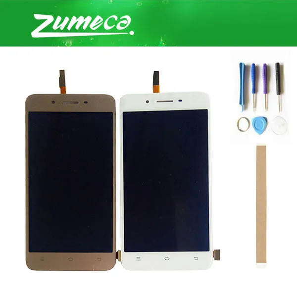 

5.0 Inch For Vivo Y53 LCD Display Screen+Touch Screen Digitizer Assembly Replacement Part White Gold Color With Tape&Tool