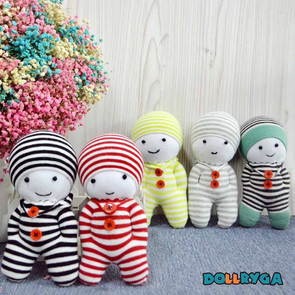 

Kids Crafts DIY Kindergarten Handwork Unfinished Puppet Children Toys Sewing Doll With Filled Cotton Adult Handmade Sock Doll