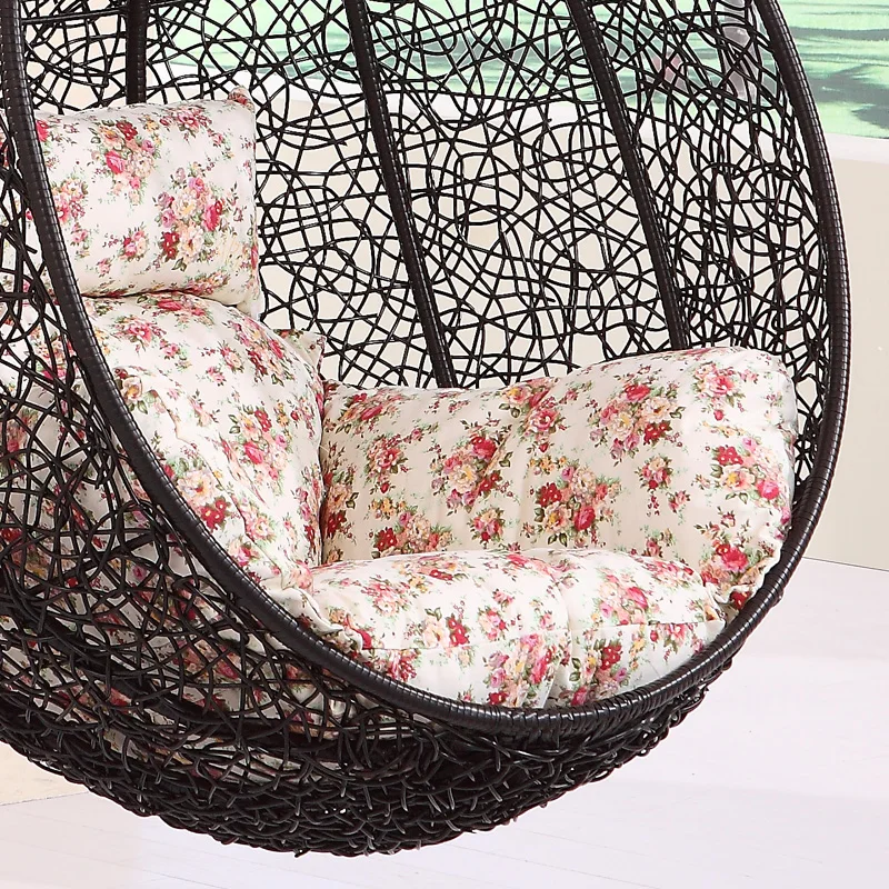 Outdoor rocking chair swing hanging baskets basket droplets balcony