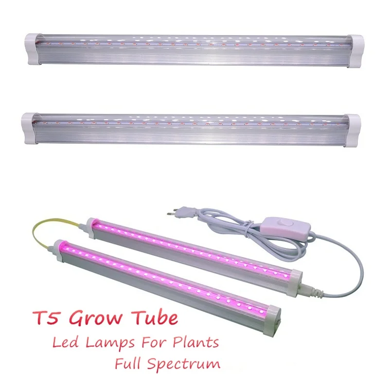 ReBlue Led Tube Lamp 1ft T5 Tube Light Epistar SMD 2835 Aluminum+PC AC 175-240V Led Bulb Grow Tube Full Spectrum For plants1