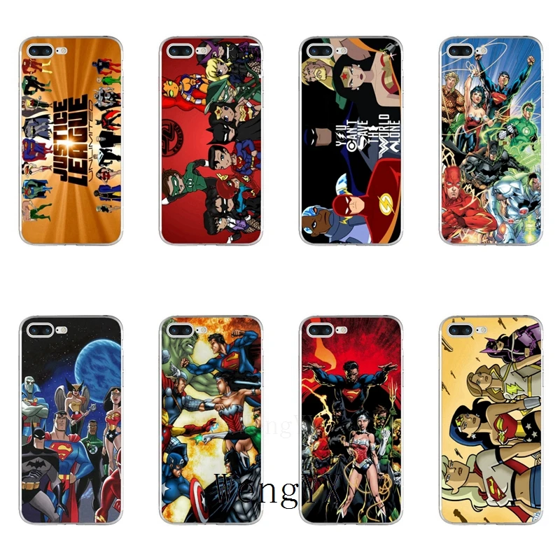 Cartoon Justice League Unlimited Soft Case For Samsung Galaxy J3 J4 J5 J6 J7 J8 A3 A5 A7 A8 A9 Plus Prime Pro 2016 2017 2018 Half Wrapped Cases Aliexpress