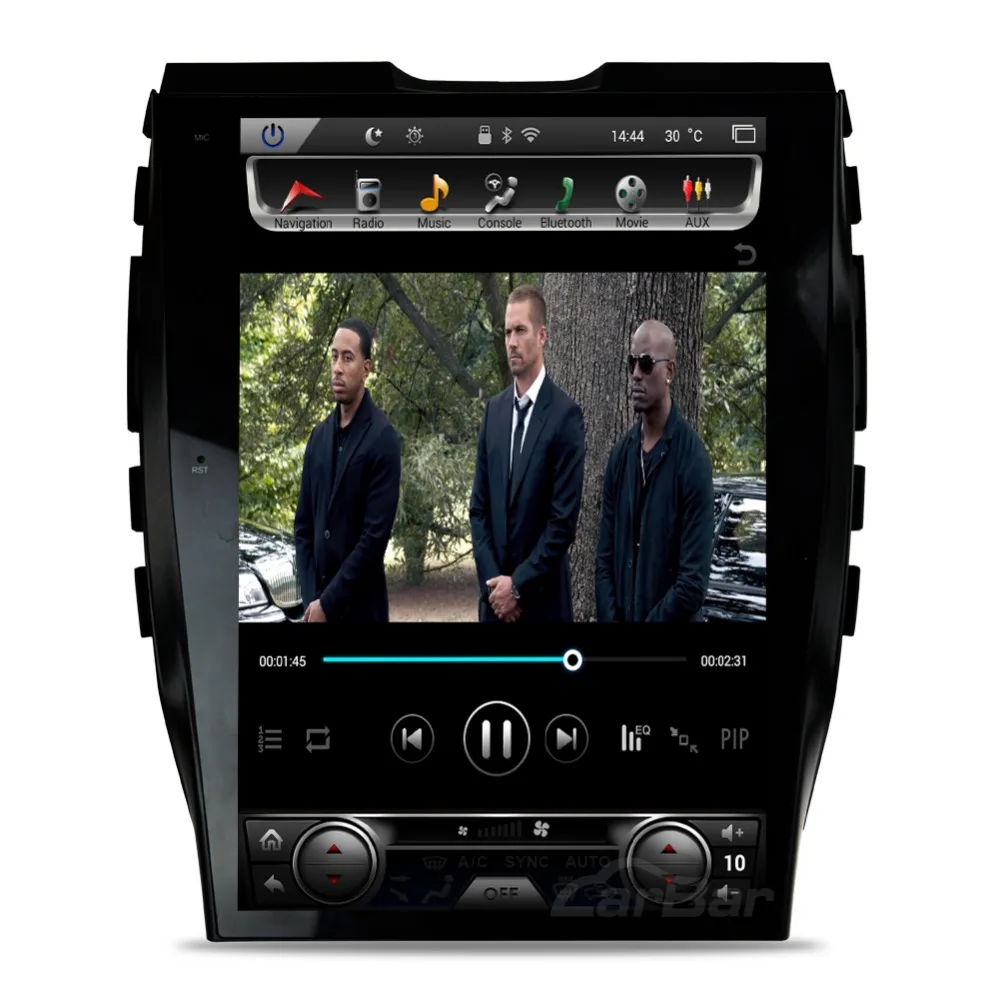 Discount 12.1" Vertical Huge Screen 1280*800 Android Car DVD GPS Navigation Radio Player for Ford Edge 2015 2016 RAM 2GB Flash 32GB 4