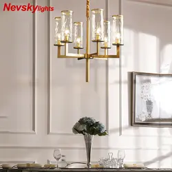 Роскошный медная люстра Современная люстра в спальню роскошные люстры потолочные для Гостиной LED люстры золотые арматуры на кухню