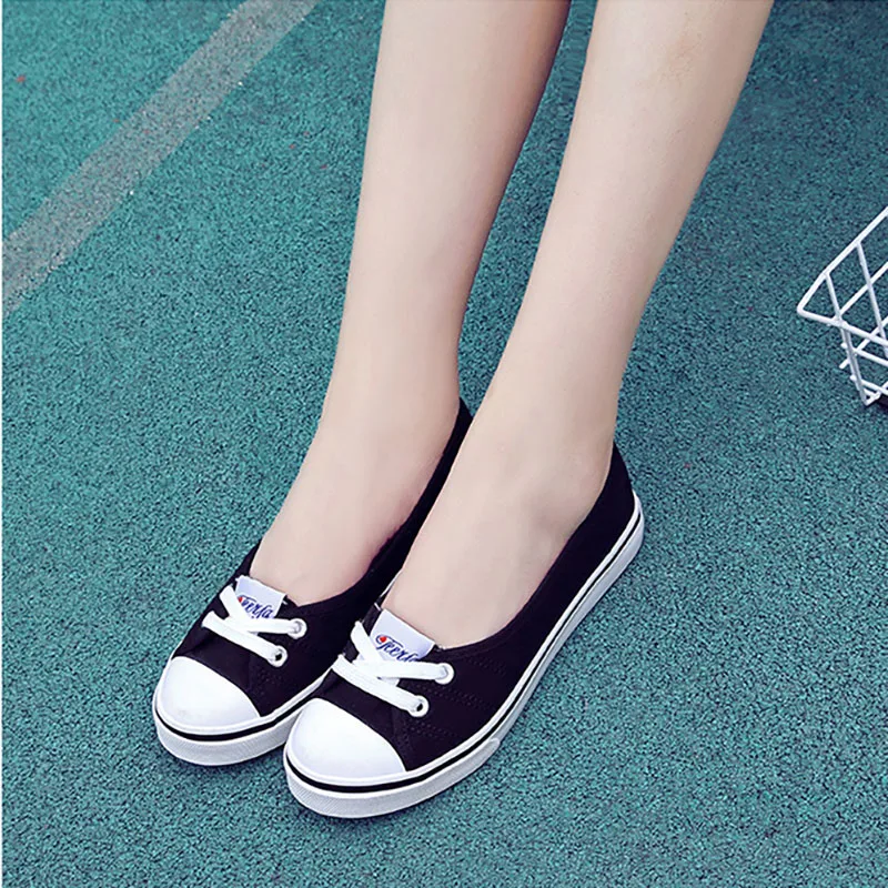 

New Women Canvas Shoes Women Fashion Summer Casual Women Flat Shoes Woman Vulcanize Shoes zapatos mujer