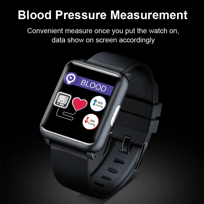 Цена 2019 H9 Смарт часы для мужчин с монитором сердечного ритма ЭКГ PPG квадратные часы для ухода за здоровьем водонепроницаемые часы для измерения а...