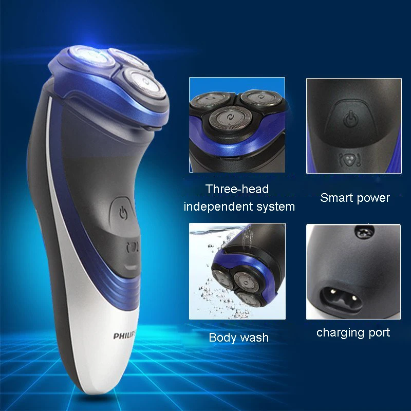 Электробритва Philips серии 3000 перезаряжаемая PT726 черная с корпусом IPX7