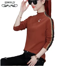 Осенняя и зимняя женская Футболка Harajuku с длинными рукавами Boss Plus бархатная толстая футболка bts unicornio модная женская футболка lj043