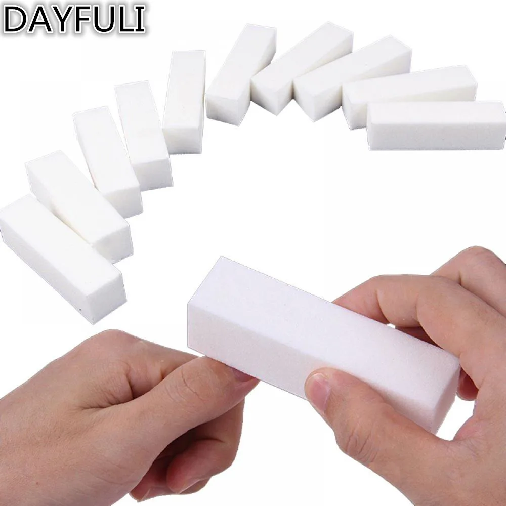 Белый ногтей буфера полировки Шлифовальные Файлы Блок Педикюр Маникюр Инструменты для ухода за ногтями