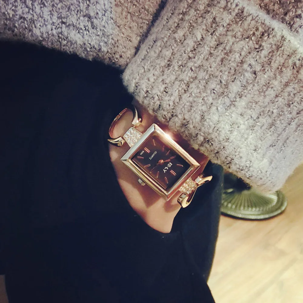 

Fashion Women Watch Female Bracelet Rectangular Dress Fashion Temperament Watch Clock Reloj montre femme