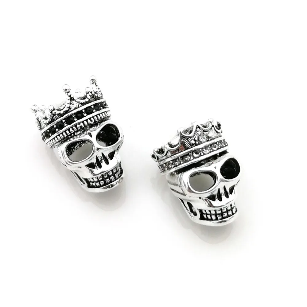 

Thomas Skull King & Queen with Crown Pattern DIY Beads Fit TS Bracelet, Rebel Heart Style Jewelry Gift for Men and Women TS my