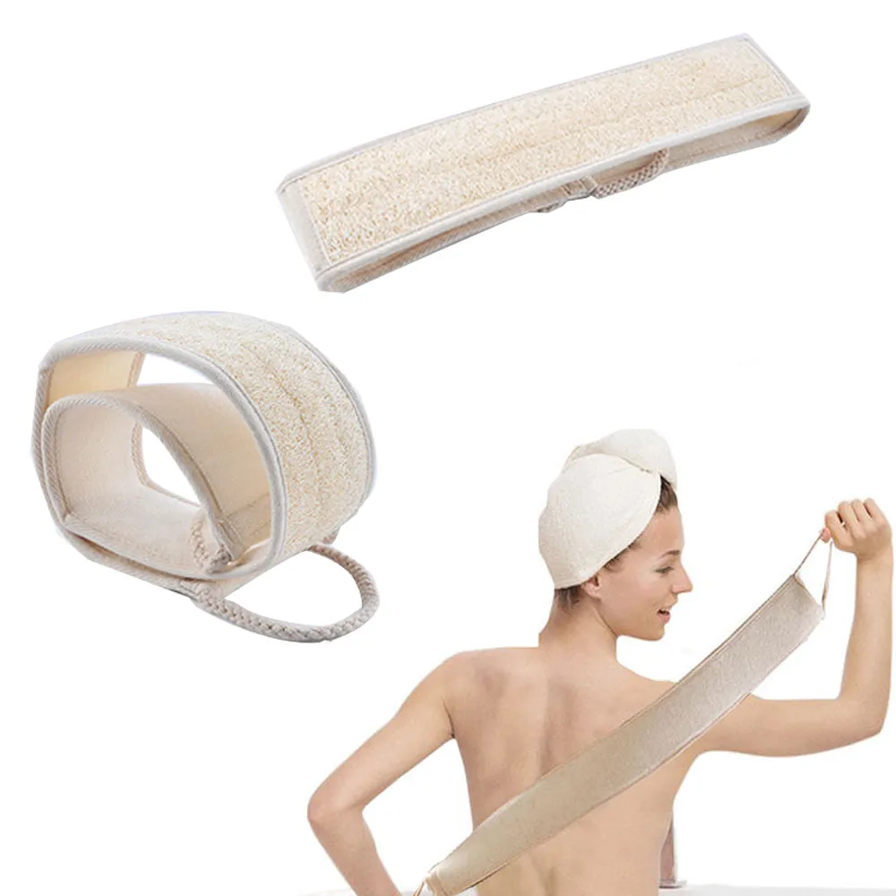 Hotselling Loofah Back Strap Exfoliating Body Bath Shower Back Sponge