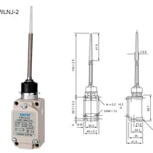 2 шт./лот высокое качество CNTD CWLNJ-2 воблый рычаг Концевой переключатель/микро-переключатель, сильный алюминиевый литой внешний корпус