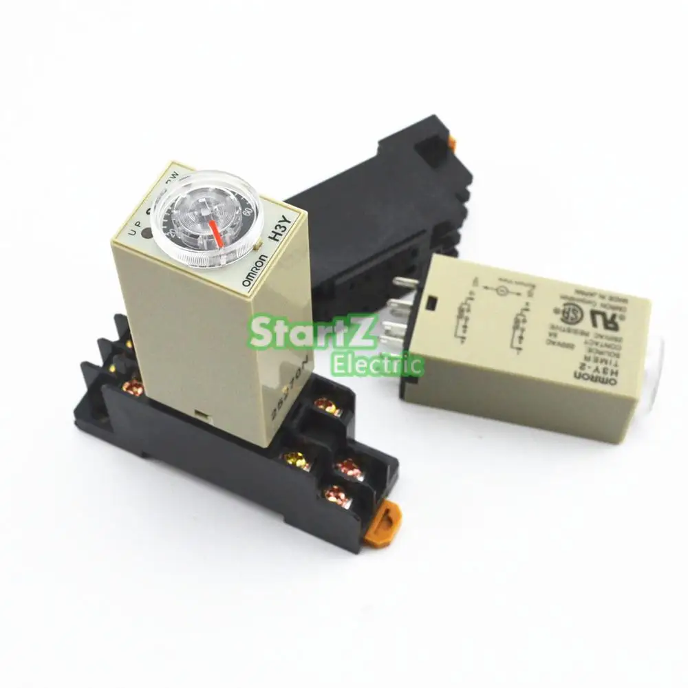 H3Y-2 DC 12V Delay Timer Time Relay 0-60 Minute with Base