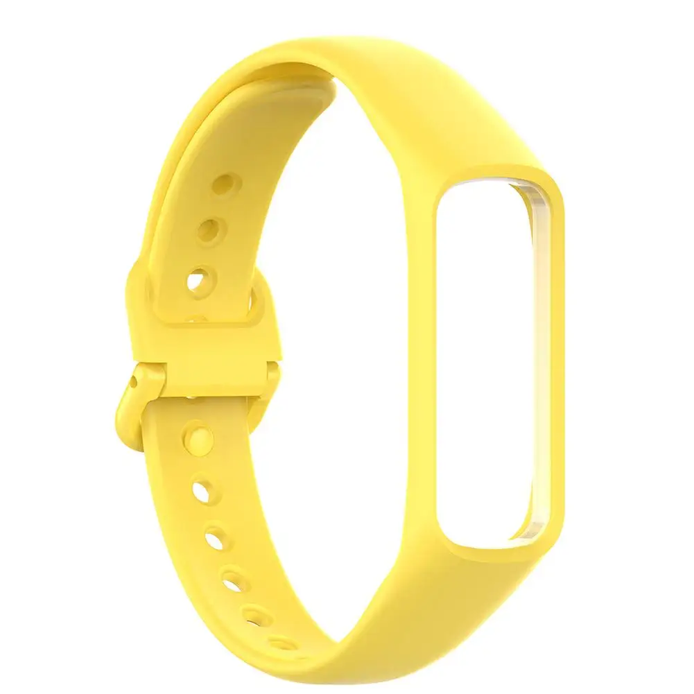 Силиконовый ремешок для часов Ремешок для samsung Galaxy Fit-e R375 умный браслет стиль Ремешки для наручных часов аксессуары - Цвет: Yellow