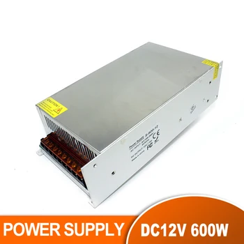 

Single Output 12V 50A 600W Switching Power Supply Transformer AC110 220V To DC 12V Power Source For Led Lighting CCTV av and TV