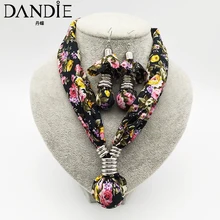 DandieFashionable хлопковое ожерелье с цветочным дизайном ожерелье, цветочные узоры, винтажные, простые женские аксессуары