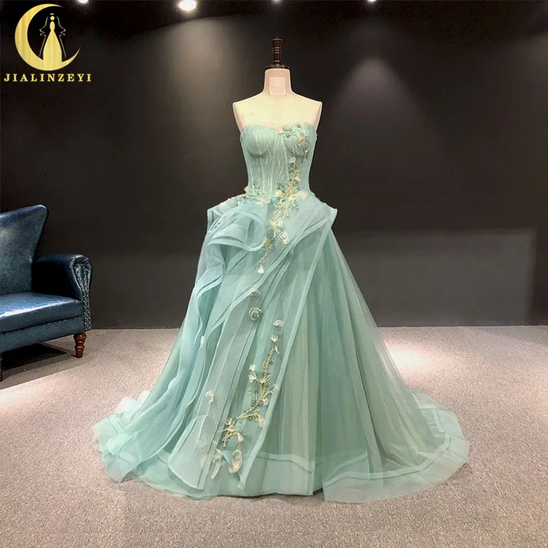 JIALINZEYI Real Picture Light Green Sweatheart Beads Sexy Formal Dresses Party Evening Dresses JIALINZEYI Real Picture Light Green Sweatheart Beads Sexy Formal Dresses Party Evening Dresses