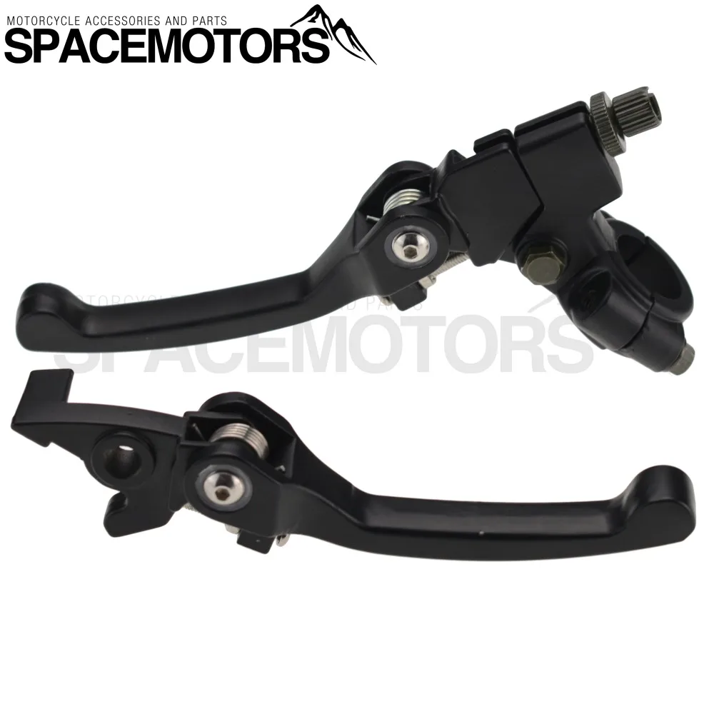 

Aluminum Alloy Folding handlebar Clutch & Brake Lever Fit To CRF KLX PitBike Pro Xmotos KAYO Pit DirtBike Dirt Bike accessories