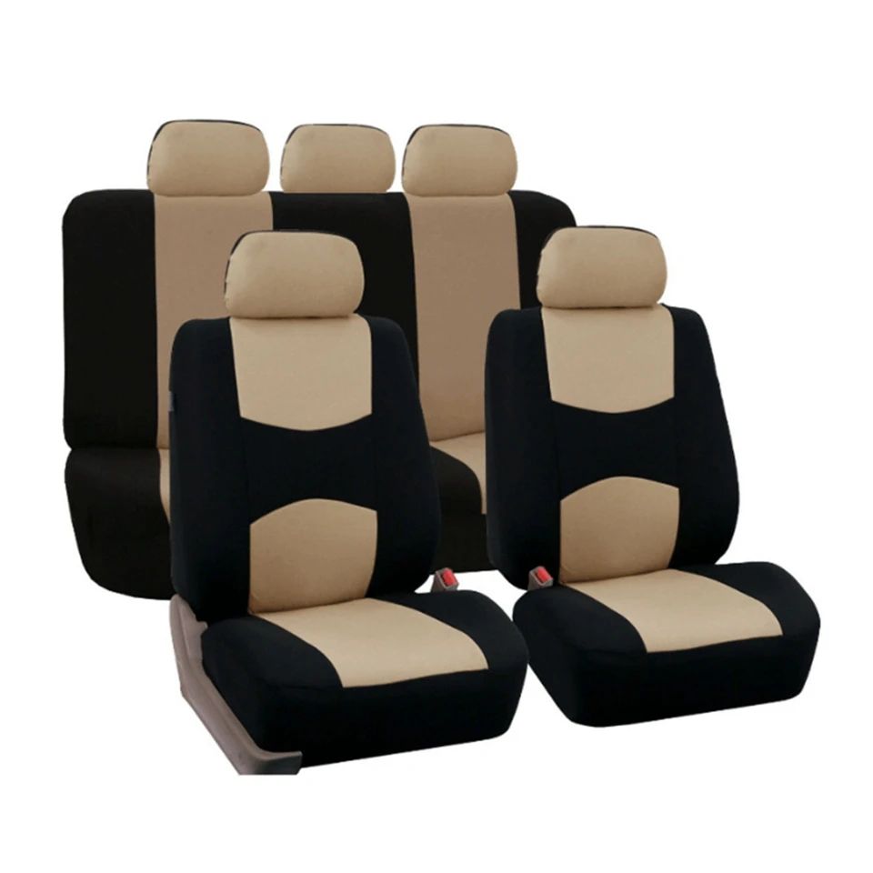 GKMHiR Чехлы для автомобильных сидений, полный Чехол для автомобильных сидений, универсальные аксессуары для интерьера, защита, цвет серый, красный, автостайлинг