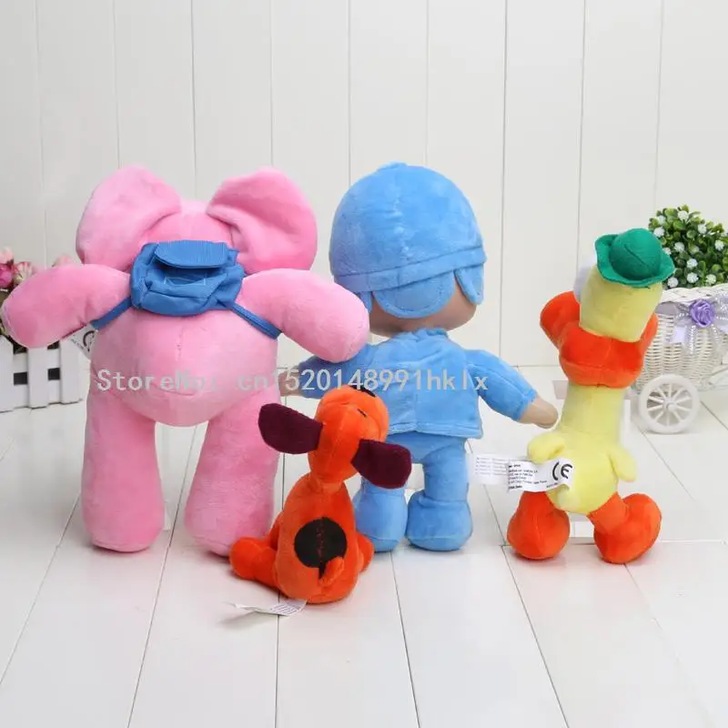 POCOYO Elly elefante Elephant Patito Pocoyo Loula Dog perro плюшевые игрушки, забавные куклы, подарок для детей