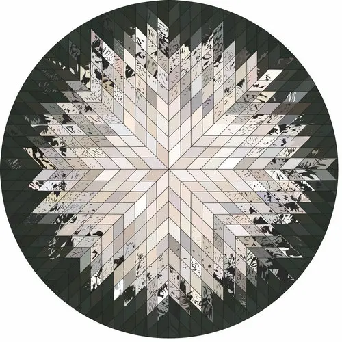 5 мм ультра-тонкий весенне-летний большой круглый коврик для гостиной, кофе, Настольный коврик, скандинавский гардероб, учебный коврик для спальни