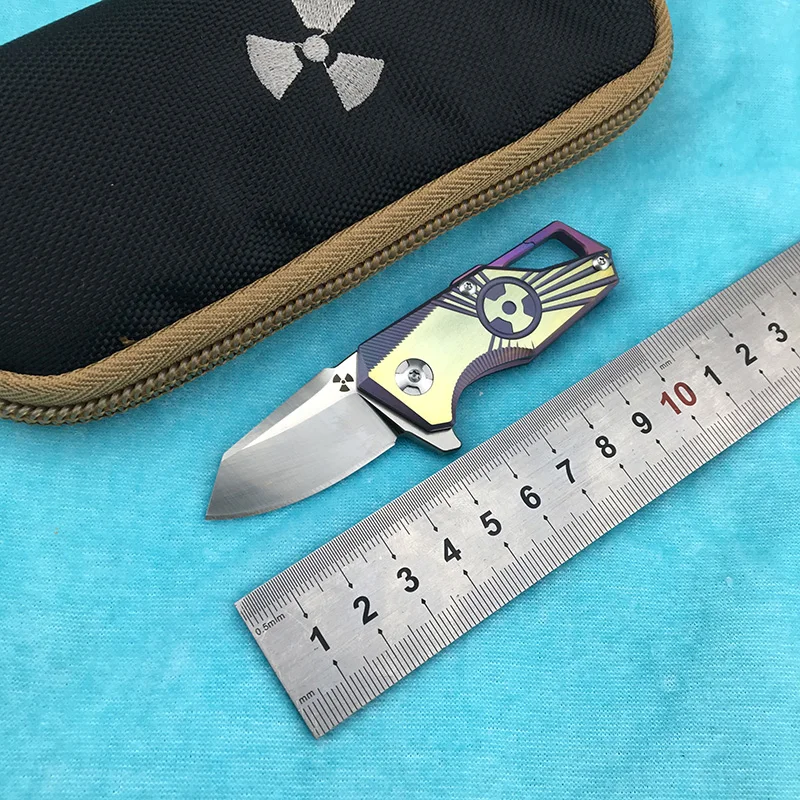 Складной нож LEMIFSHE JK5313 s35vn со стальным лезвием и рукояткой из титанового сплава